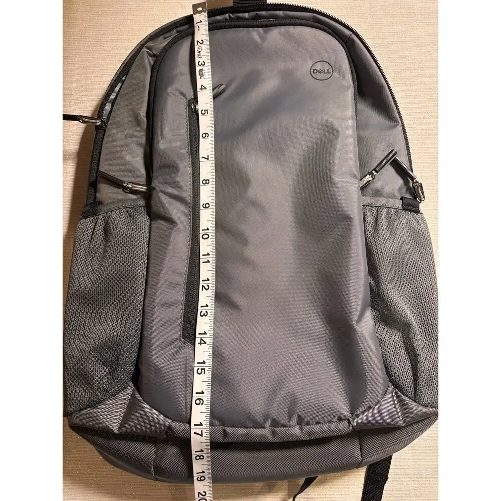 NEW Gray Silver Dell Laptop Bag Bookbag Backpack Internal Compartments Pockets!